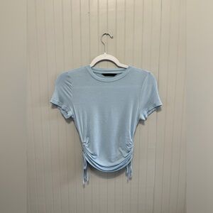 Shein Ruched Drawstring Tee Size S